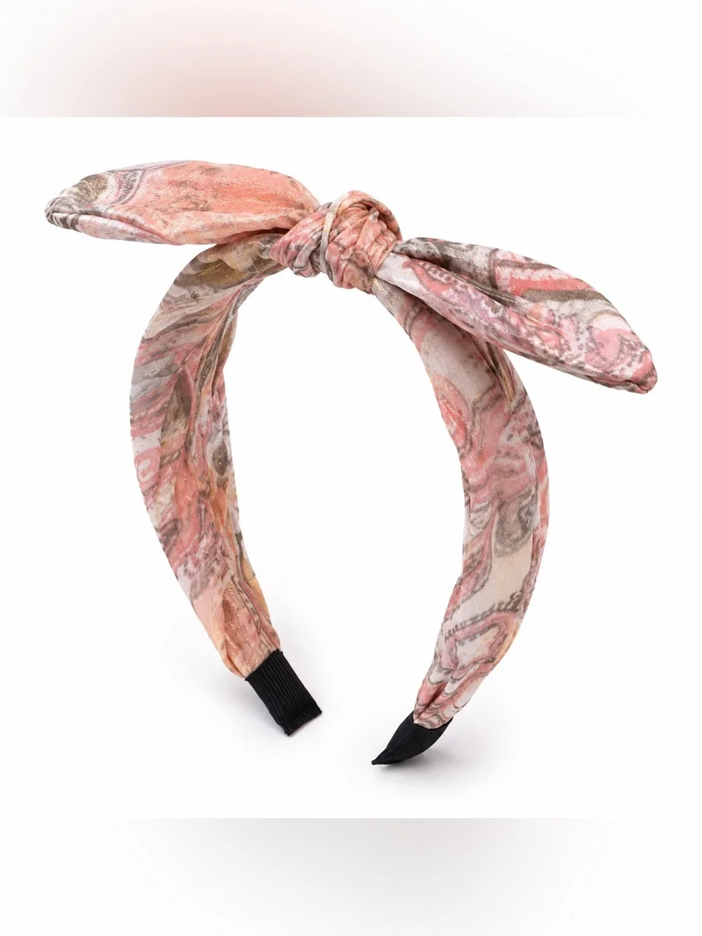Do everything in love Olive and Pink Patterned Headband Duo